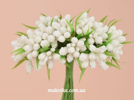 Букетик Разноцвет в глиттере (из разных элементов) Белый Букетик Разноцвет в глиттере (из разных элементов) Белый