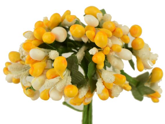 Букетик Різноцвіт великий, двоколірний Жовтий з Білим Букетик Різноцвіт великий, двоколірний Жовтий з Білим