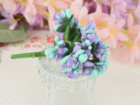 Букетик Різноцвіт великий, двоколірний Бузковий з М'ятним Букетик Різноцвіт великий, двоколірний Бузковий з М'ятним