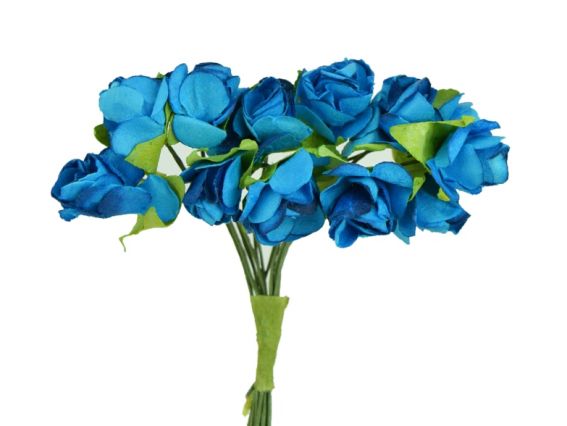 Набор Розочек, 15 мм, СИНИЕ, 12 шт/уп Набор Розочек, 15 мм, СИНИЕ, 12 шт/уп