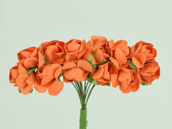 Набор Розочки Кораллово Оранжевые, 15 мм , 12 шт/уп Набор Розочки Кораллово Оранжевые, 15 мм , 12 шт/уп