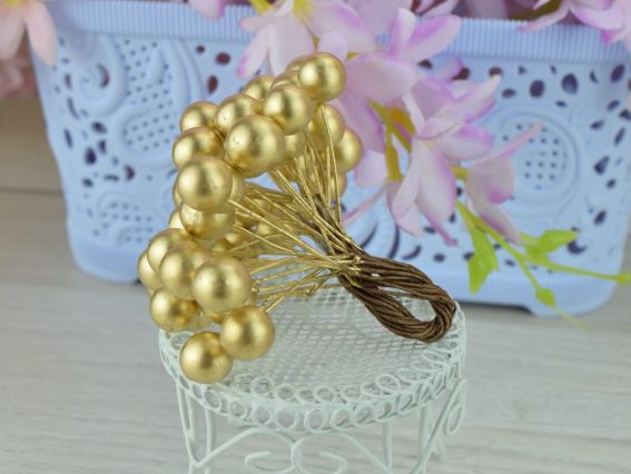 Ягоди Калина ЗОЛОТА , 40шт/уп, D098 10мм