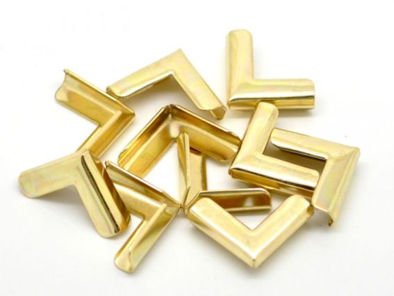 Уголки для альбома гладкие 19х16 мм, золотые, 4 шт. Уголки для альбома гладкие 19х16 мм, золотые, 4 шт.