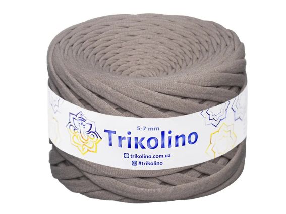 Пряжа Тріколіно трикотажна 5-7 мм 100 м  Trikolino  720299 Мокко