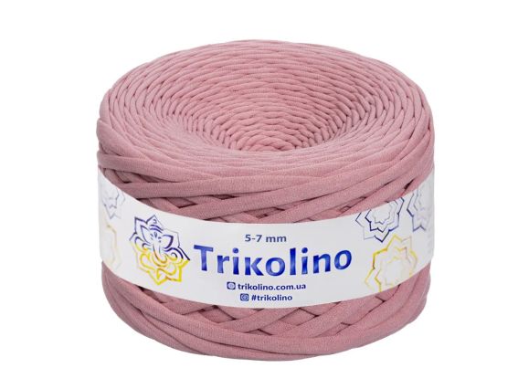 Пряжа Тріколіно трикотажна 5-7 мм 100 м  Trikolino  720356 Рум яна