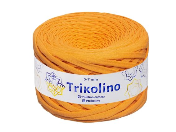 Пряжа Тріколіно трикотажна 5-7 мм 100 м  Trikolino  721104 Охра