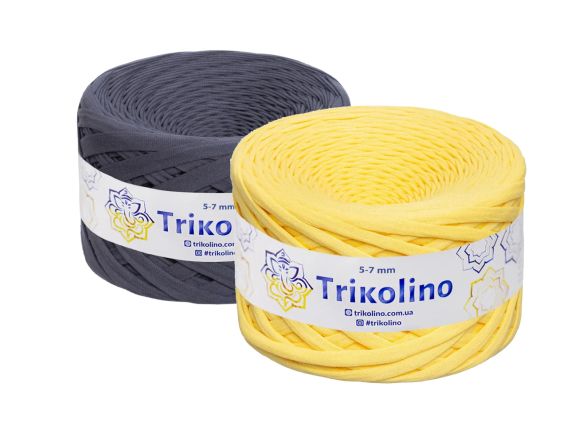 Тріколіно пряжа-стрічка трикотажна первічна, Trikolino ширина 5-7 мм 100 м