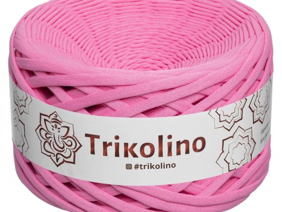 Пряжа Тріколіно трикотажна 7-9 мм 100 м Trikolino 200502 Цукрова троянда
