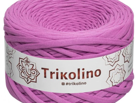 Пряжа Тріколіно трикотажна 7-9 мм 100 м Trikolino 300603 Фіалка