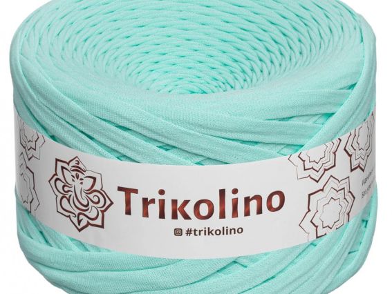 Пряжа Тріколіно трикотажна 7-9 мм 100 м Trikolino 311403 М'ята