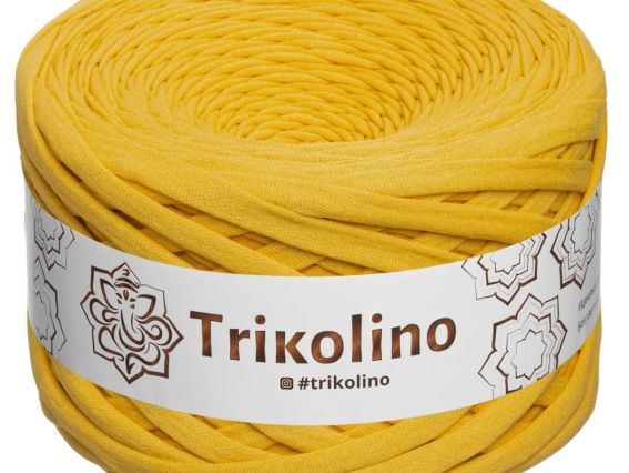 Пряжа Тріколіно трикотажна 7-9 мм 100 м Trikolino 400620 Мідовий