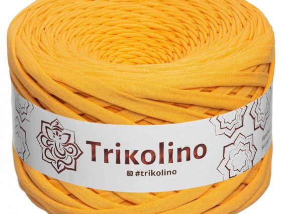 Пряжа Тріколіно трикотажна 7-9 мм 100 м Trikolino 421104 Охра