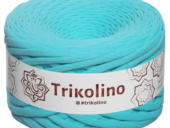 Пряжа Тріколіно трикотажна 7-9 мм 100 м Trikolino 480262 Ментол