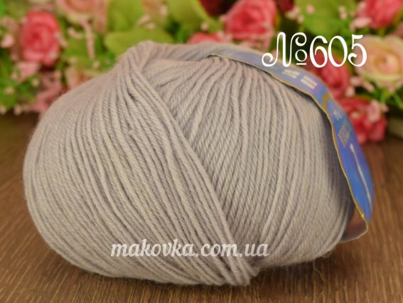 Panda Victoria пряжа 605 серый светлый