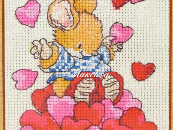 СТМ0109 Том с сердцами ANCHOR набор для вышивания СТМ0109 Том с сердцами ANCHOR набор для вышивания