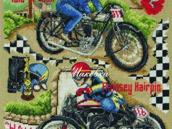 ACS47 Мотоспорт (Isle of Man) ANCHOR набор для вышивания