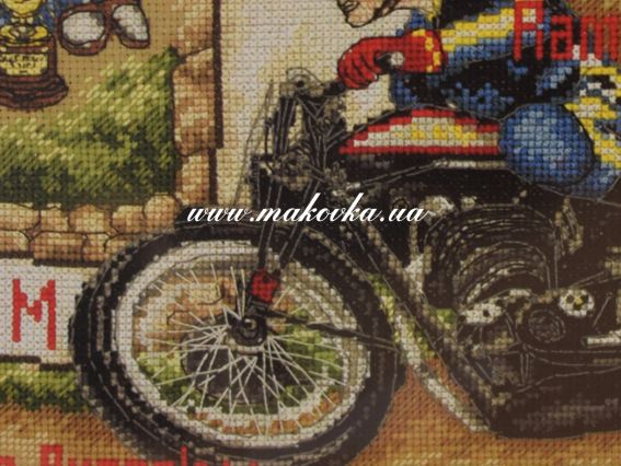 Набор для вышивания нитками ACS47 Мотоспорт (Isle of Man) ANCHOR