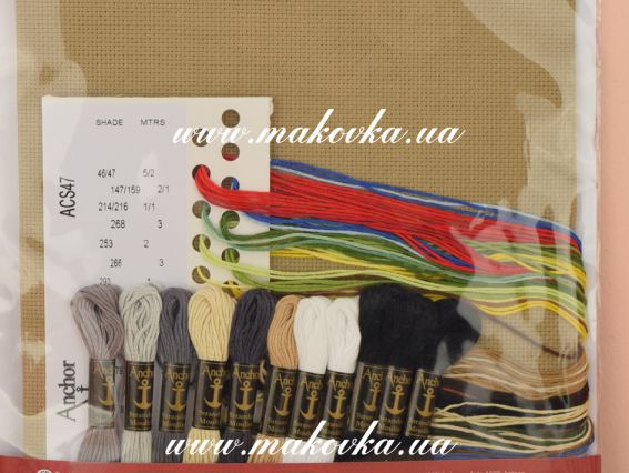 Набор для вышивания нитками ACS47 Мотоспорт (Isle of Man) ANCHOR