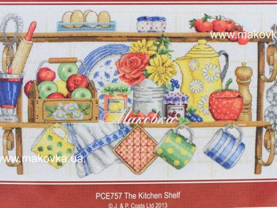 PCE757 Кухонна полиця (kitchen shelf) ANCHOR набір для вишивання