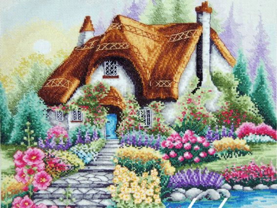 PCE922 Коттедж у озера (Lakeside Cottage) ANCHOR набор для вышивания PCE922 Коттедж у озера (Lakeside Cottage) ANCHOR набор для вышивания