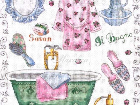 ACS45 Ванная (Bathroom) ANCHOR набор для вышивания ACS45 Ванная (Bathroom) ANCHOR набор для вышивания