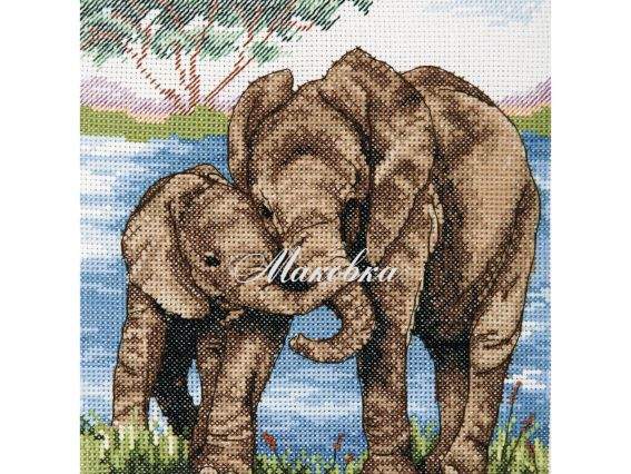 PCE963 Слоны (Elephants) ANCHOR набор для вышивания PCE963 Слоны (Elephants) ANCHOR набор для вышивания