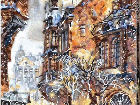 Вышивка бісером Снег в декабре, АВ-409 Абрис Арт Вышивка бісером Снег в декабре, АВ-409 Абрис Арт