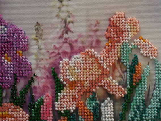 Набір для вишивання бісером AB-494 Ранок в саду Абріс Арт