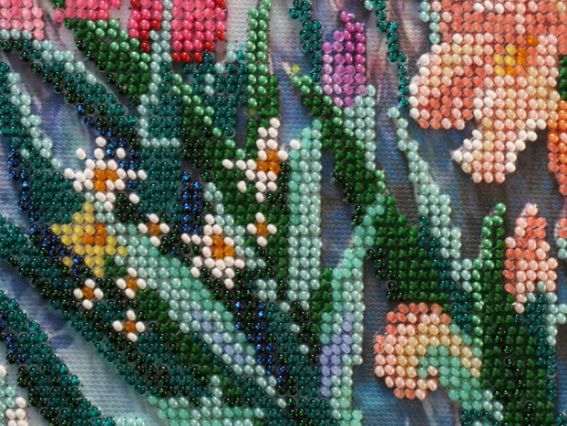 Набір для вишивання бісером AB-494 Ранок в саду Абріс Арт