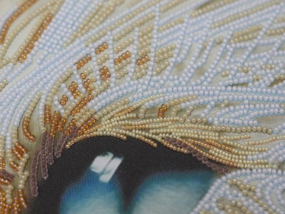 Набор для вышивания бисером AB-518 Латте (кіт), Абрис Арт