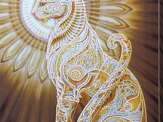 Набір для вишивання бісером AB-519 Баст (кіт), Абрис Арт