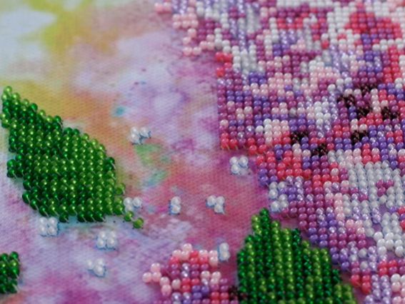 Набір для вишивання бісером AB-528 Бузковий натюрморт, Абрис Арт