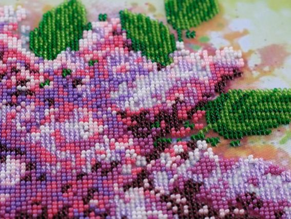 Набір для вишивання бісером AB-528 Бузковий натюрморт, Абрис Арт