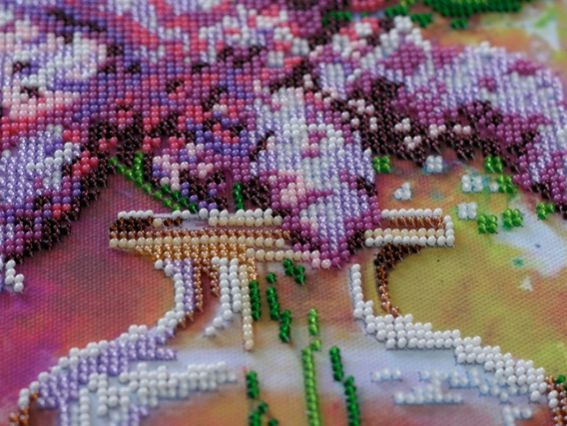 Набір для вишивання бісером AB-528 Бузковий натюрморт, Абрис Арт