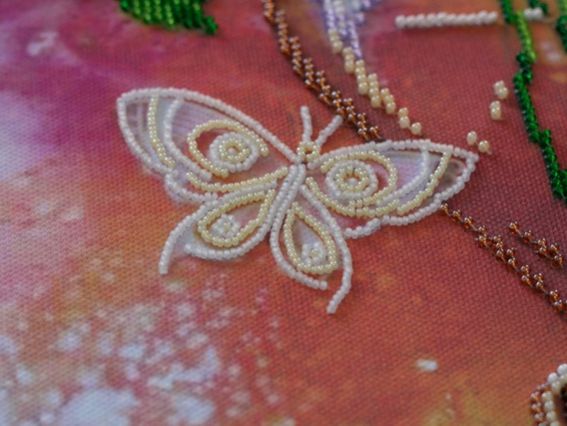 Набір для вишивання бісером AB-528 Бузковий натюрморт, Абрис Арт