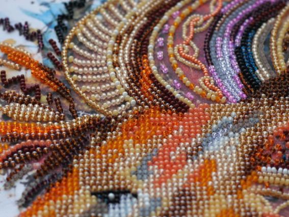 Набір для вишивання бісером AB-555 Вогнегривий лев , Абріс Арт