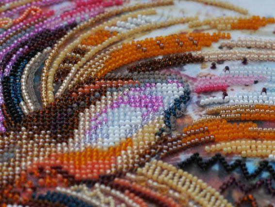 Набір для вишивання бісером AB-555 Вогнегривий лев , Абріс Арт