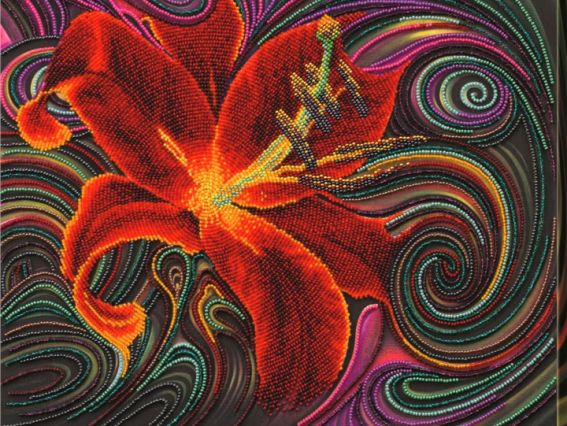 Набор для вышивания чешским бисером Чудесная лилия AB-558 Абрис Арт