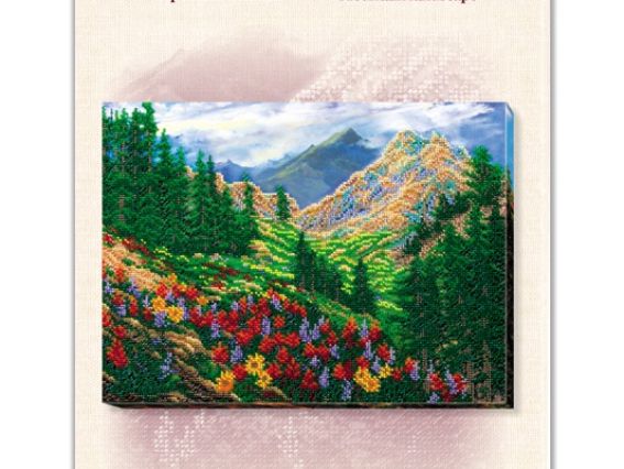 Набір для вишивання бісером AB-561 Гірський пейзаж Абріс Арт