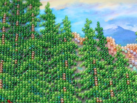 Набір для вишивання бісером AB-561 Гірський пейзаж Абріс Арт