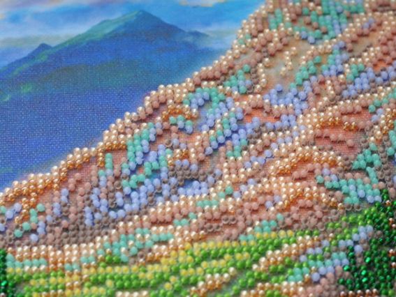 Набір для вишивання бісером AB-561 Гірський пейзаж Абріс Арт