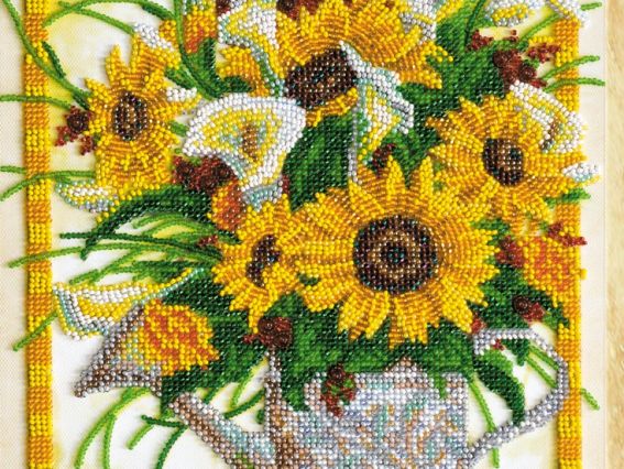 Набір для вишивання бісером AB-579 Тепло літа, Абріс Арт,