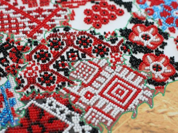 Набір для вишивання бісером AB-614 Вишивана Україна Абріс Арт