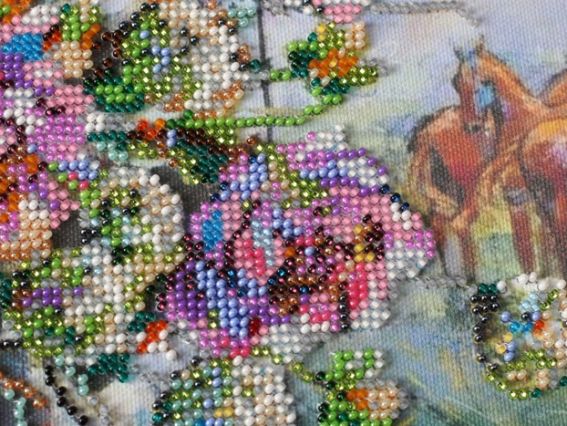 Набір для вишивання бісером AB-618 Рано в ранці  Абріс Арт