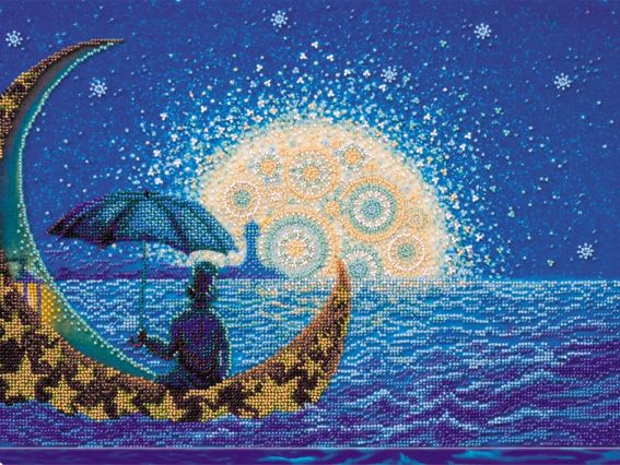 Набор для вышивания бисером AB-623 Лунная соната Абрис Арт