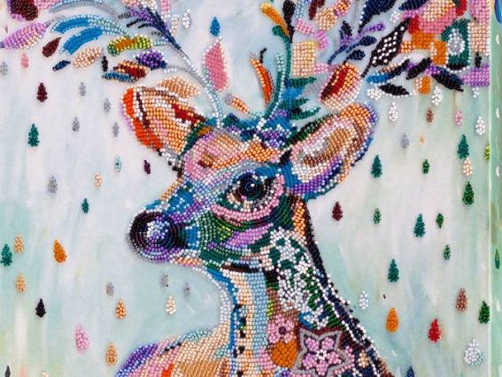 Набір для вишивання бісером AB-647 Благородний олень Абріс Арт