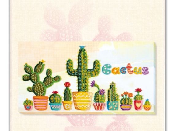 Набір для вишивання бісером AB-648 Кактуси Абріс Арт