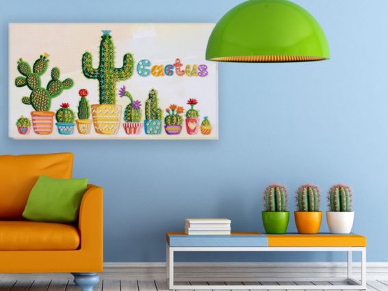 Набір для вишивання бісером AB-648 Кактуси Абріс Арт