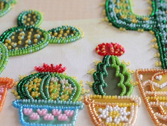 Набір для вишивання бісером AB-648 Кактуси Абріс Арт
