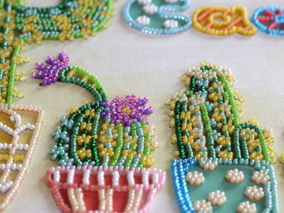 Набір для вишивання бісером AB-648 Кактуси Абріс Арт